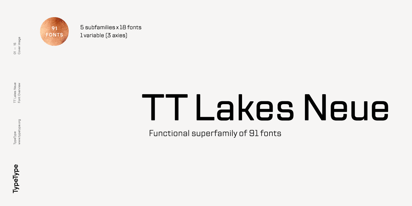 Font TT Lakes Neue Extended